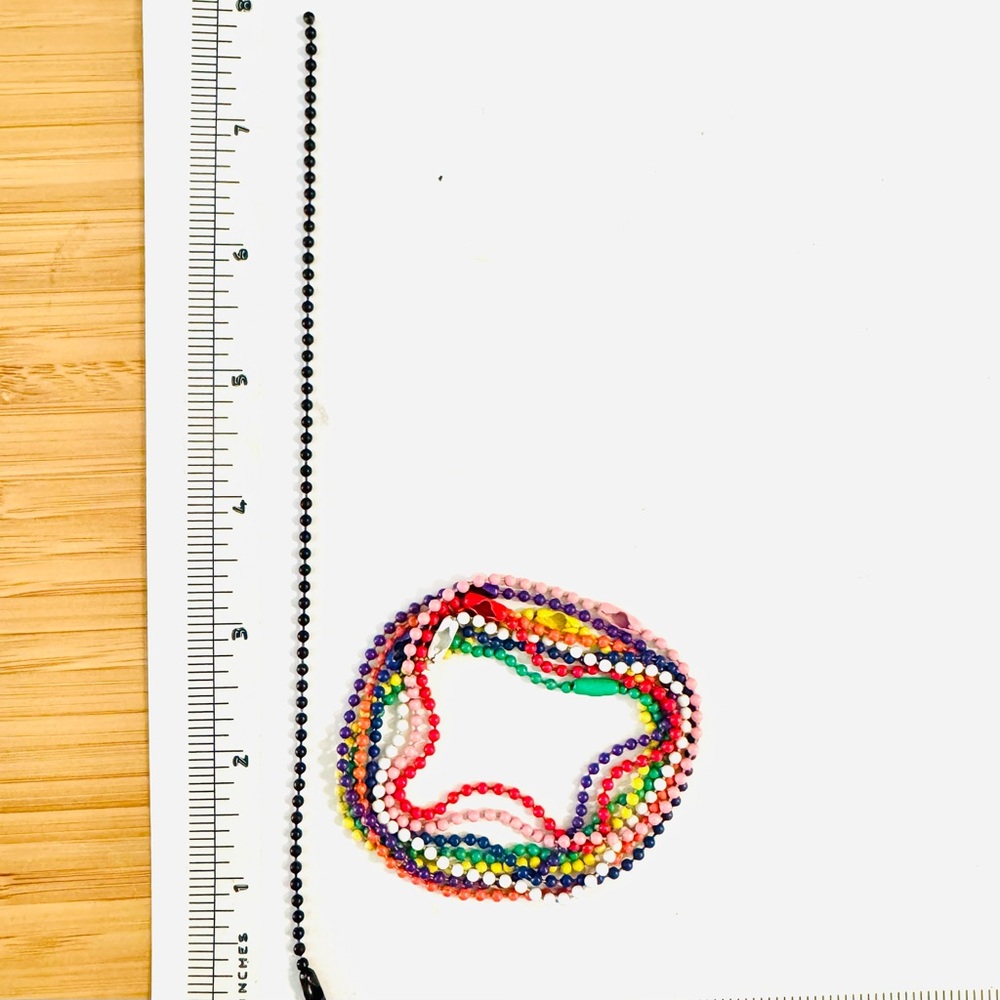 Color Ball Chain Steel Bracelets - Picture 4 of 4